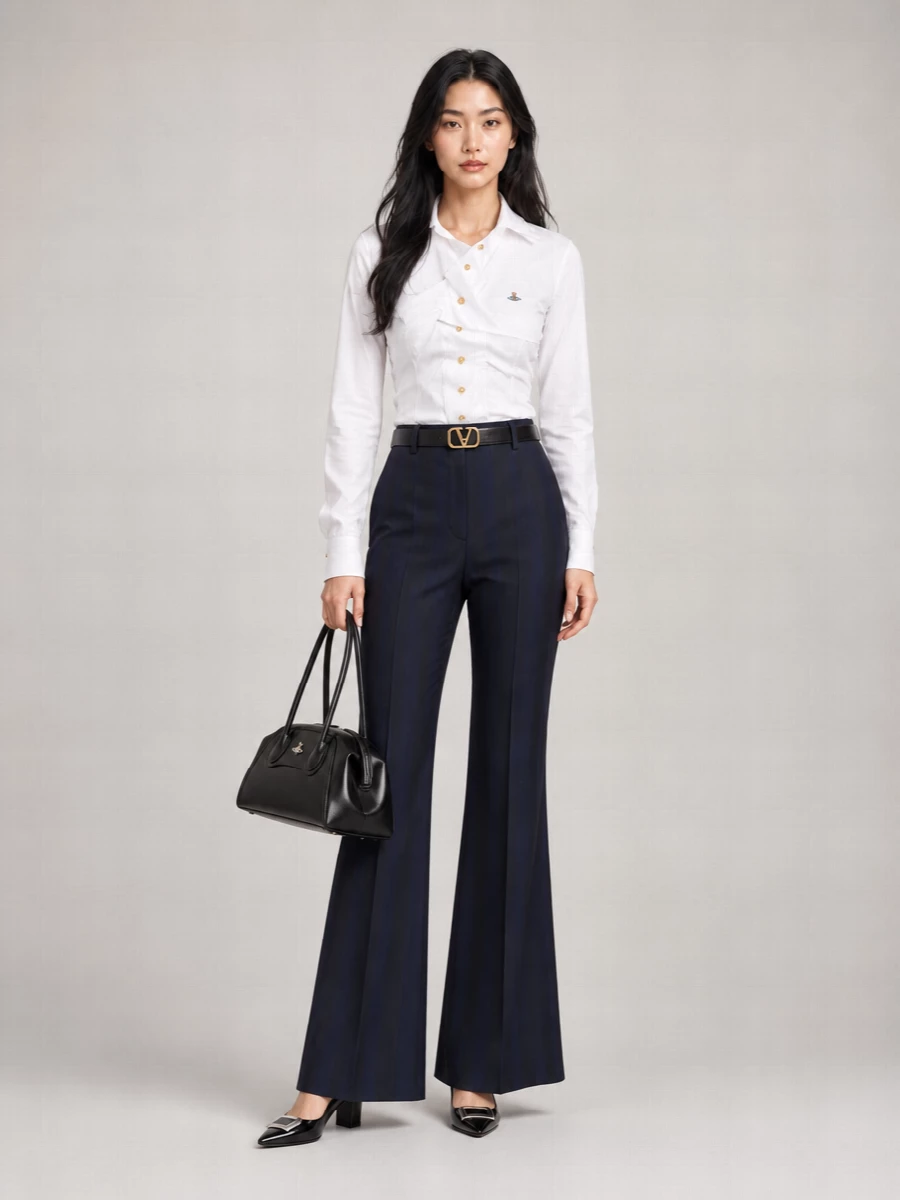 Vivienne Westwood Straight-Leg Suit Trousers