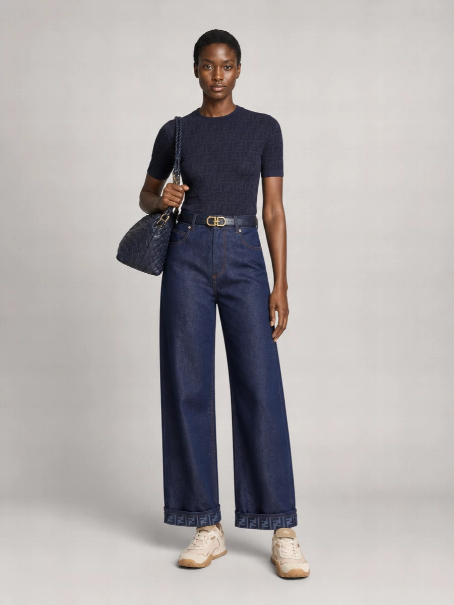 Fendi Jacquard Wool Sweater