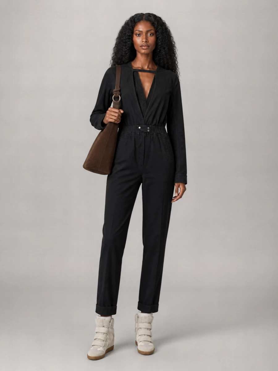 Isabel Marant Leather Bekett Wedge Hi-Top Sneakers