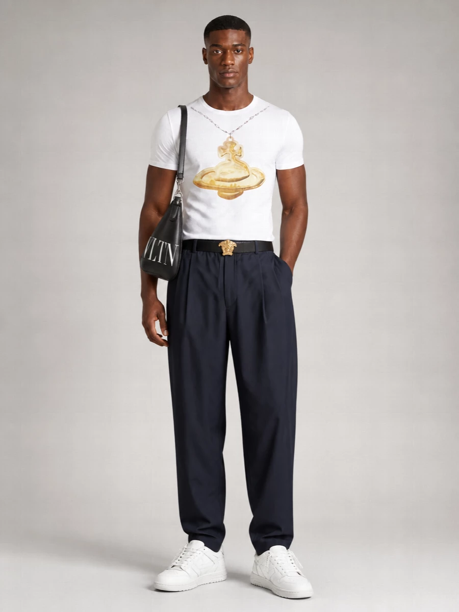 Vivienne Westwood Cotton Gold Orb Classic Printed Short-Sleeve T-Shirt