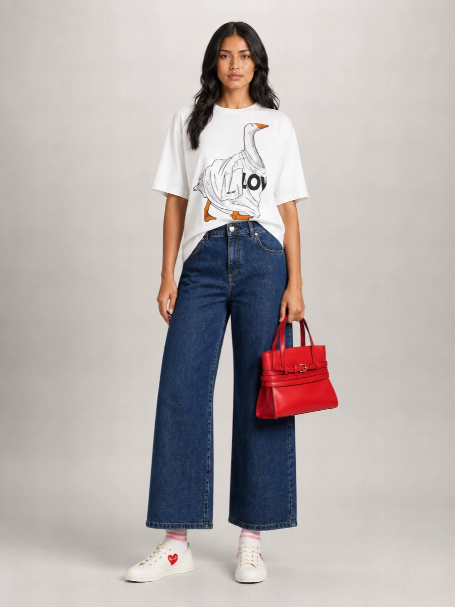 Moschino Printed Cotton T-Shirt