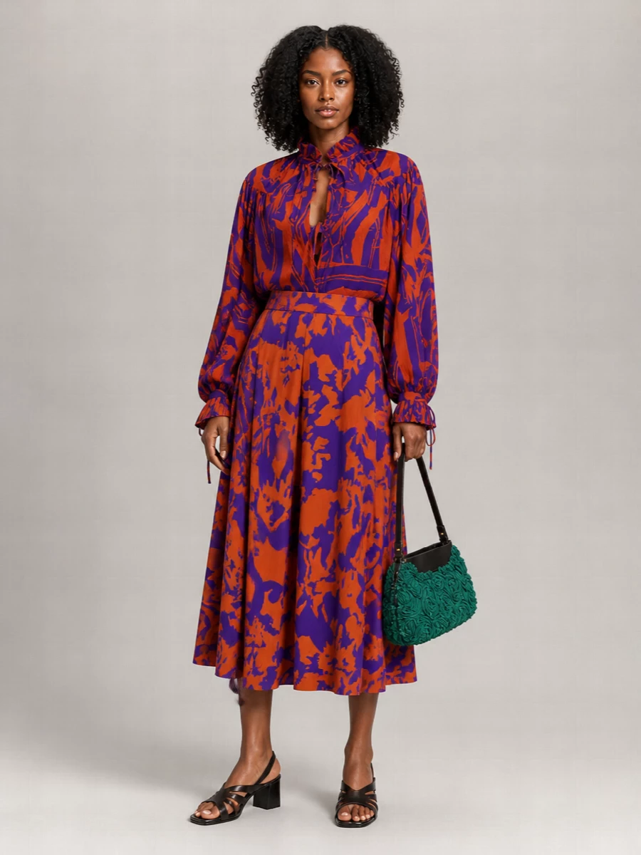 Dries Van Noten Leather Wedge Mules