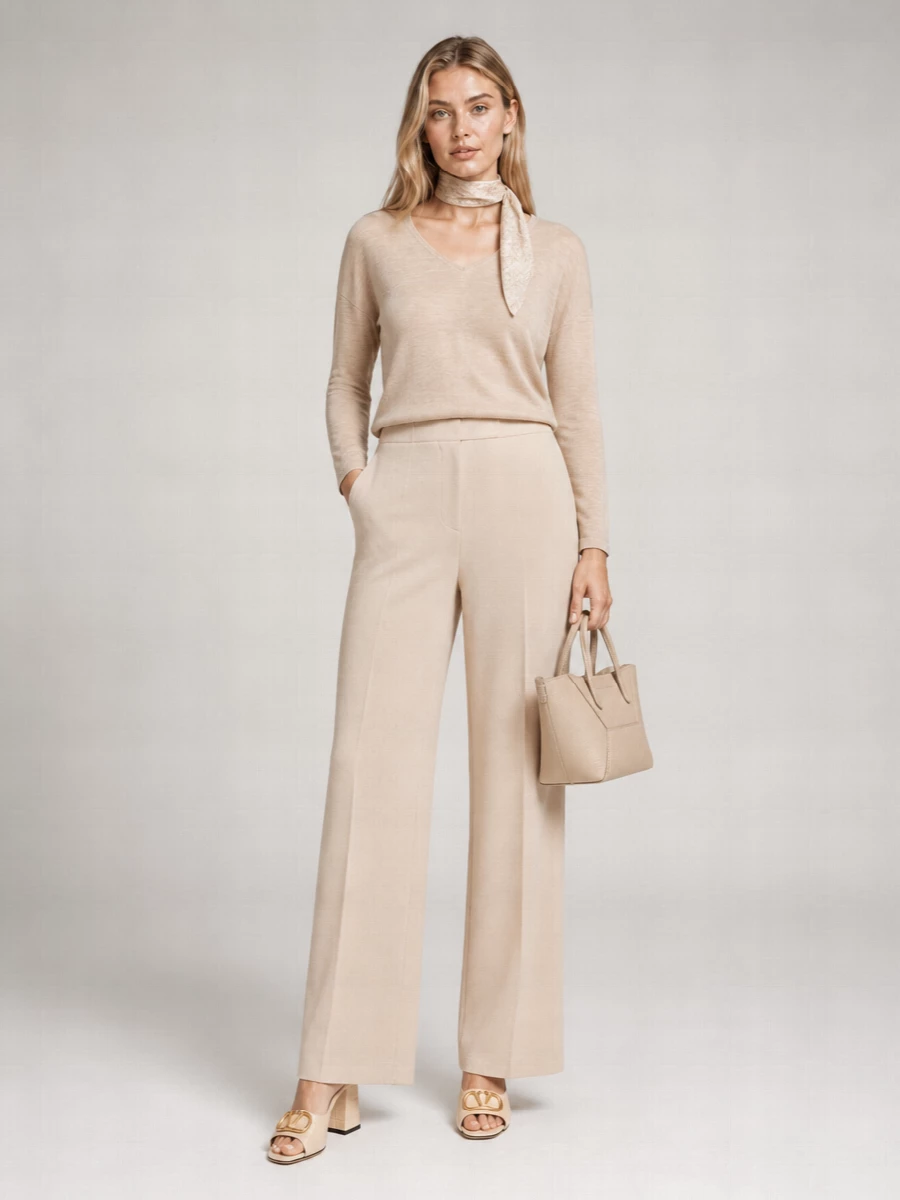 Max Mara Cashmere Ribbed V-Neck Loose-Fit Sweater