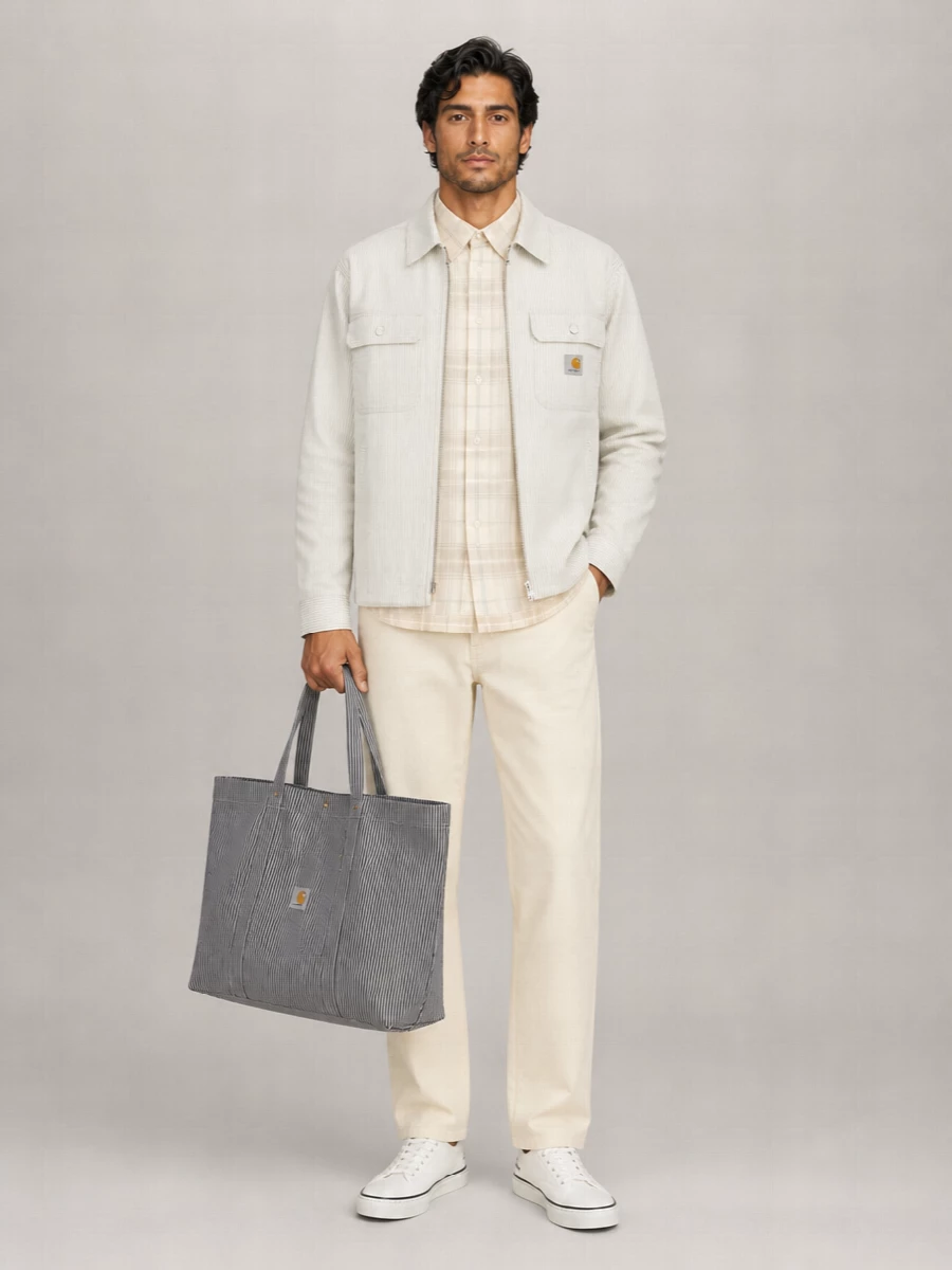 Carhartt Wip Embroidered Cotton Shirt Jacket