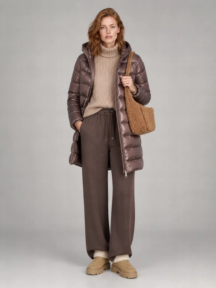 Herno Down A-Shape Hooded Puffer Jacket