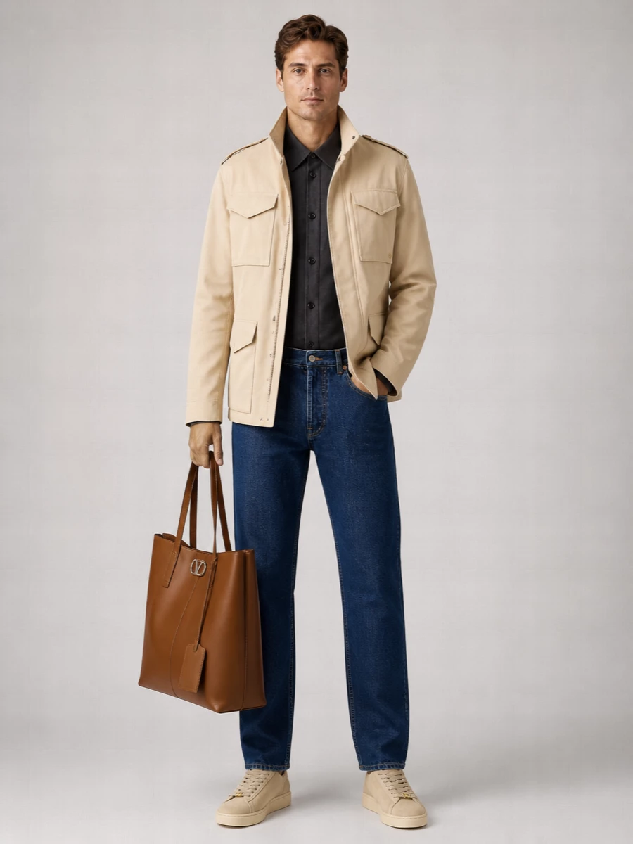 Valentino Garavani Cotton Military Jacket