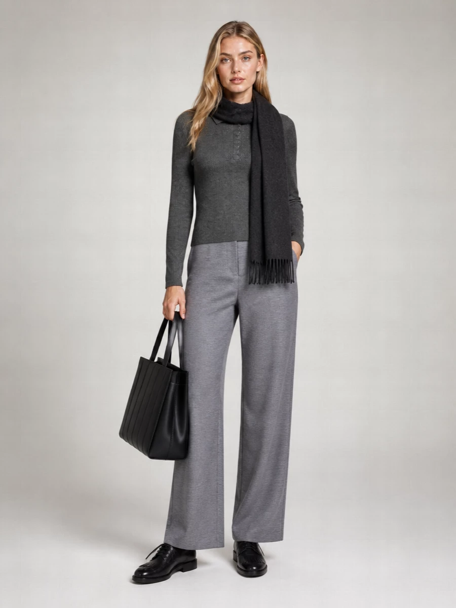 Max Mara Cashmere Fringed Scarf