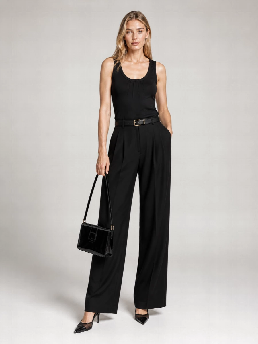 Saint Laurent Satin Sleeveless Mini Shift Dress