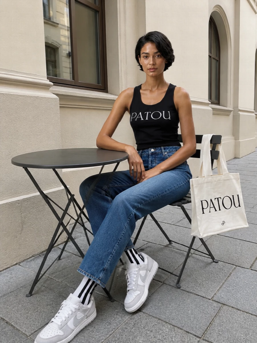 Patou tank apc jeans nike sneakers
