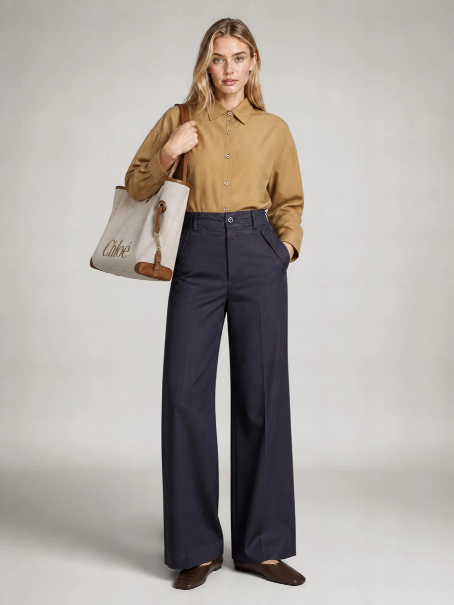 Chloé Large Canvas Shoulder Bag