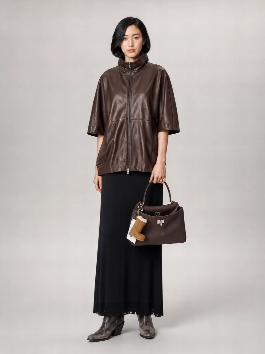 Balenciaga Rodeo Small Leather Shoulder Bag