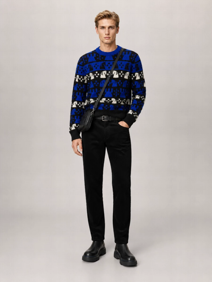 Burberry Embroidered Wool Sweater