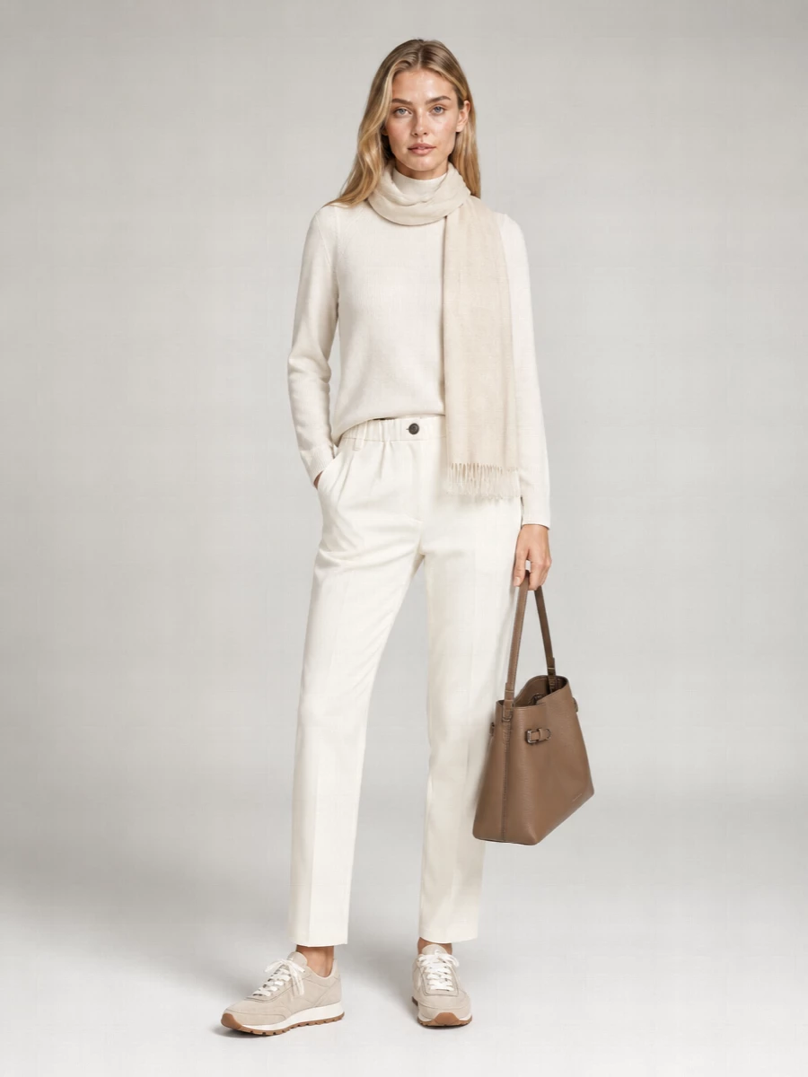 Brunello Cucinelli Cotton Straight-Leg Trousers