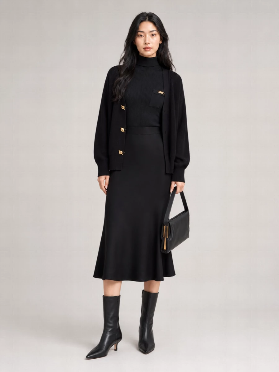Elisabetta Franchi Shawl Collar Long Sleeve Cardigan