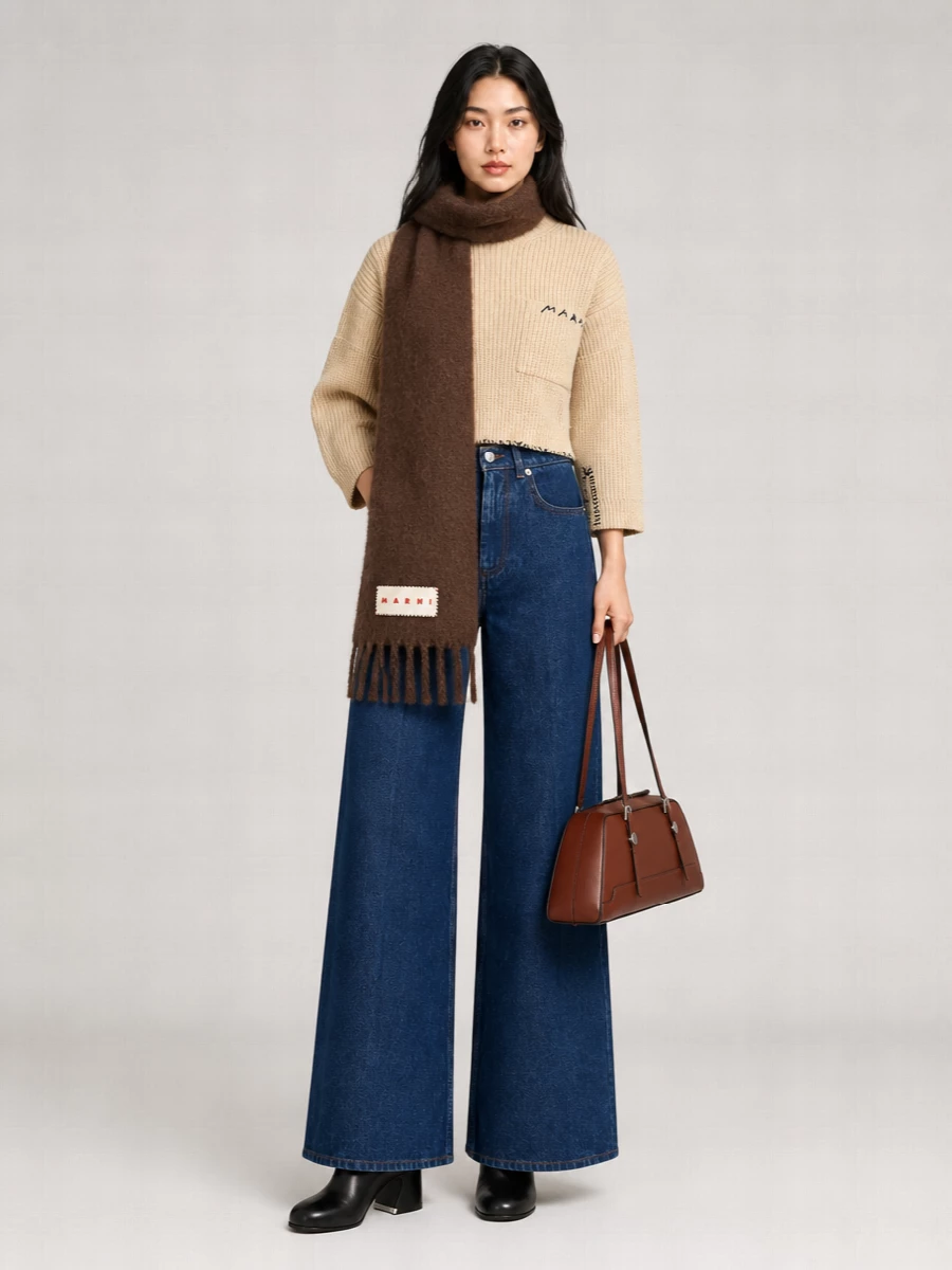 Marni Denim Wide-Leg Jeans