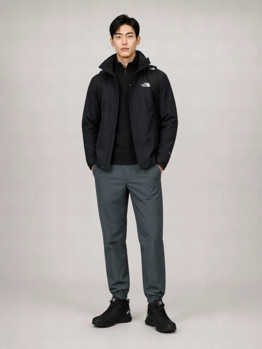 The North Face Polyester Hooded Raincoat