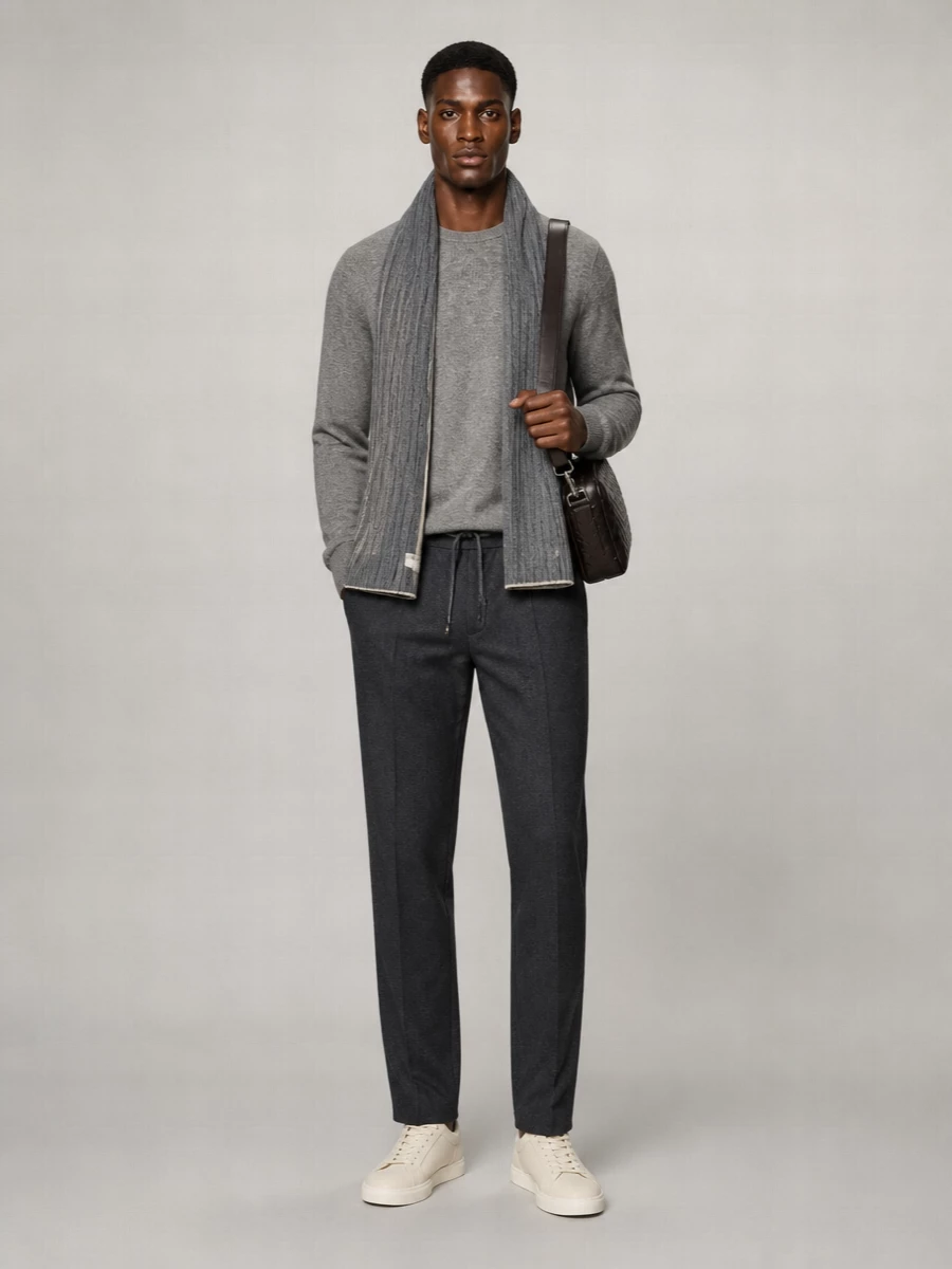 Brunello Cucinelli Cashmere Mélange Ribbed Crewneck Sweater