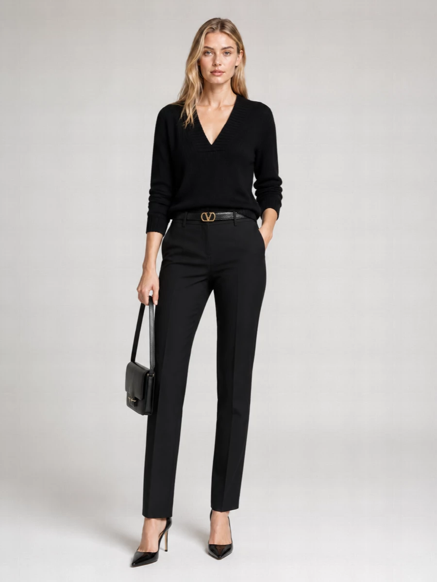 Tom Ford Alpaca V-Neck Ribbed Jumper