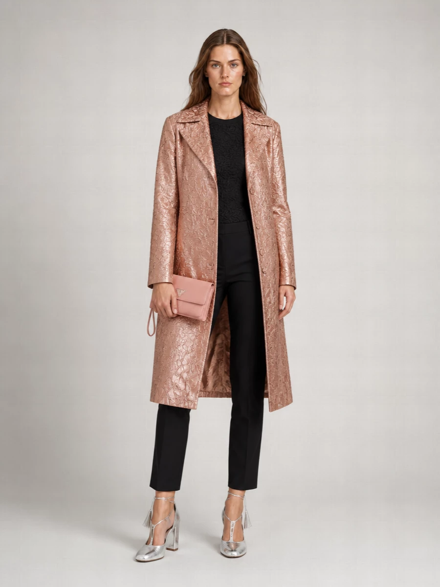 Dries Van Noten Viscose Single-Breasted Coat