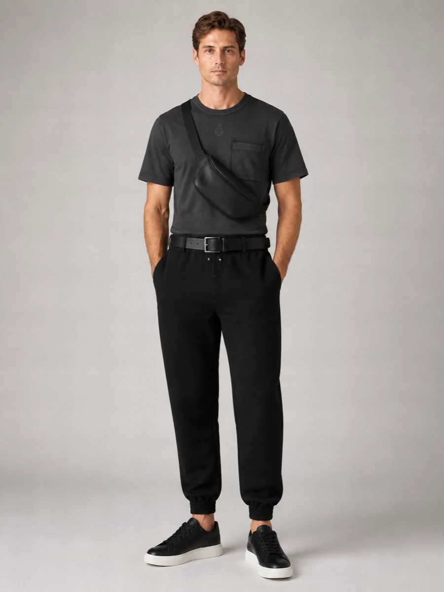 Alexander Mcqueen Cotton Two Tone Ribbed Crew Neck Short Sleeve T Shirt