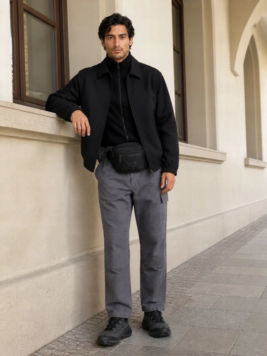 Gr10k technical jacket cargo pants outfit