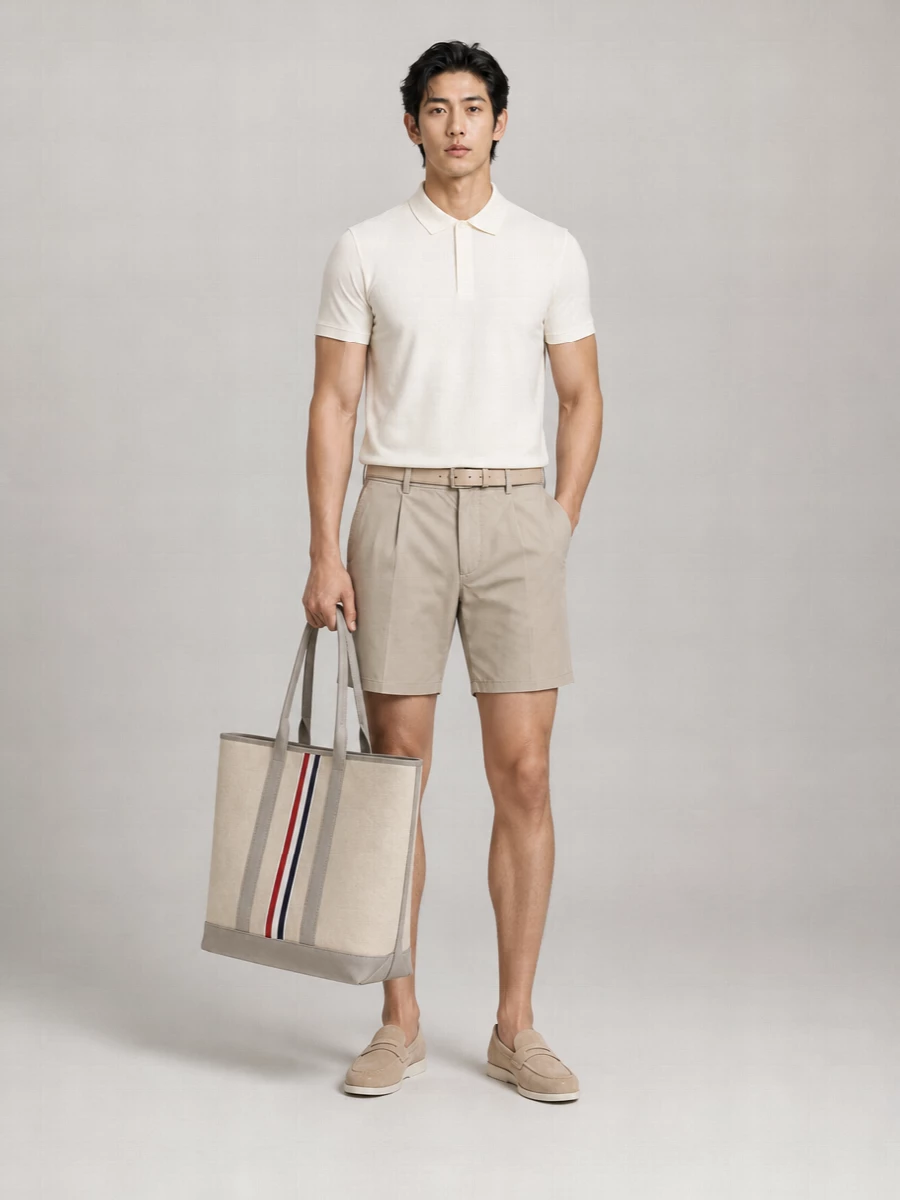 Emporio Armani Cotton Chino Shorts