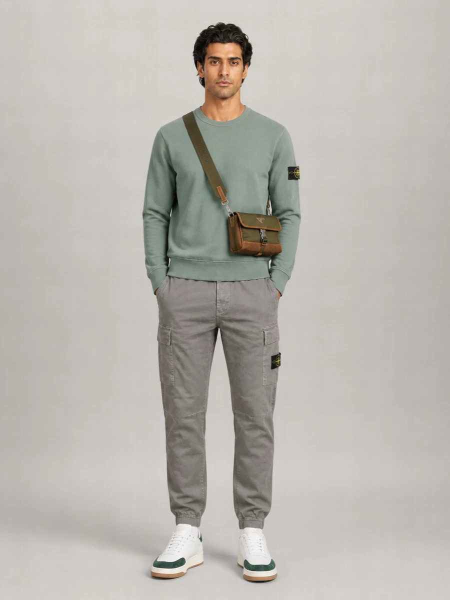 Stone Island Cotton Crewneck Sweatshirt