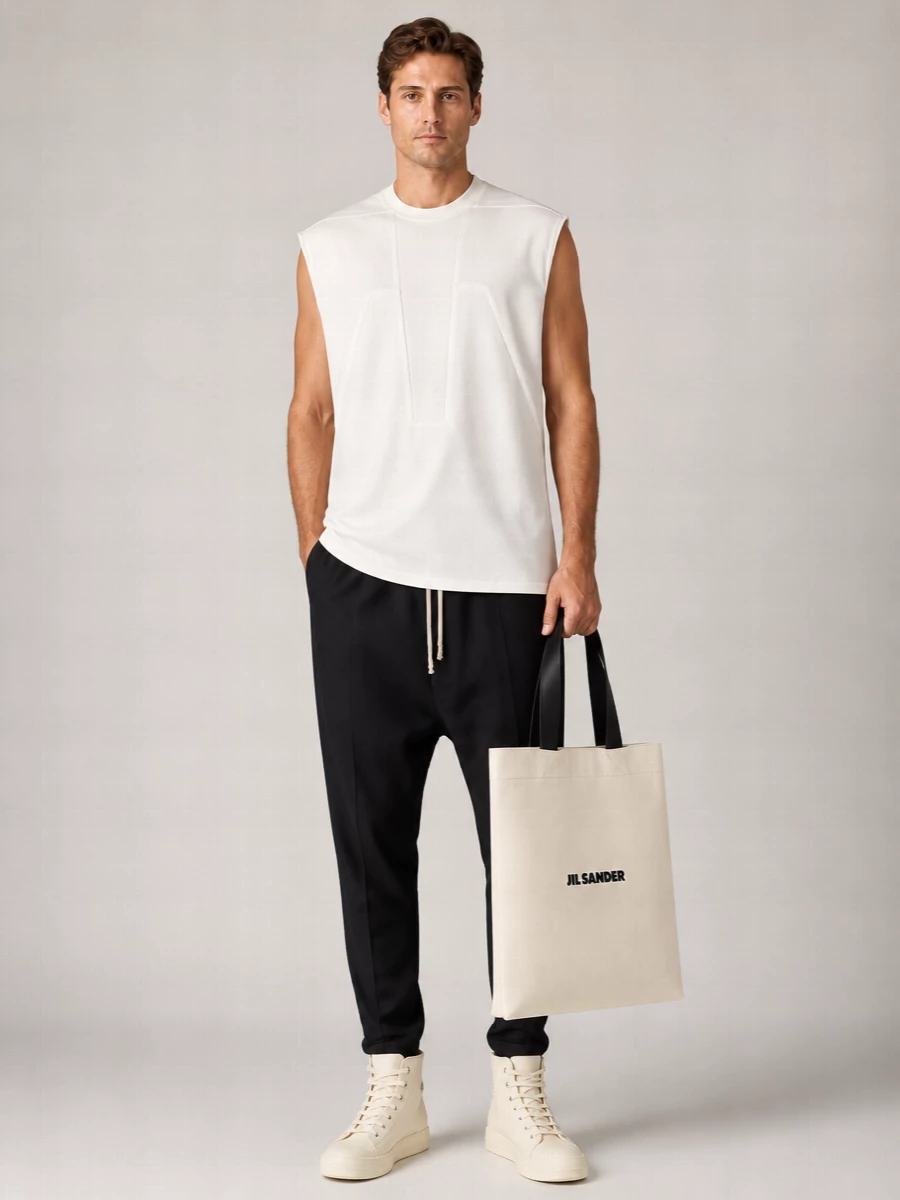 Jil Sander Canvas Tote Bag