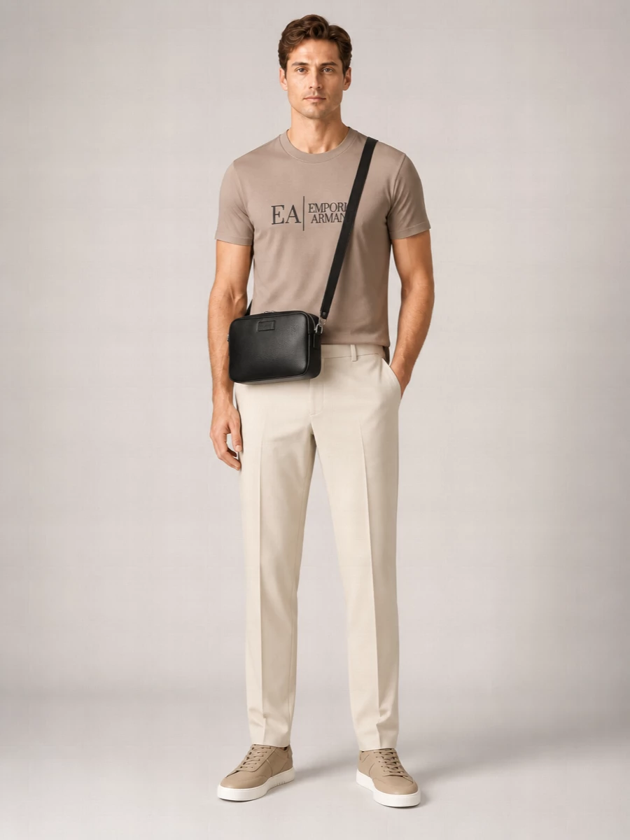 Emporio Armani Cotton Embroidered T-Shirt