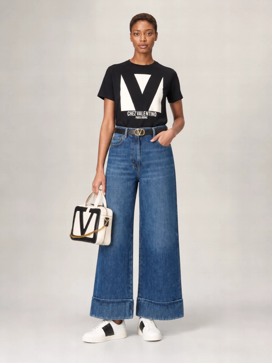 Valentino Printed Cotton Regular-Fit T-Shirt