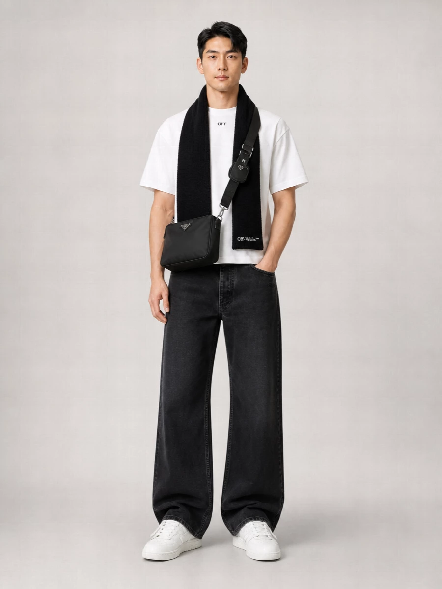 Off-White Cotton Relaxed-Fit T-Shirt