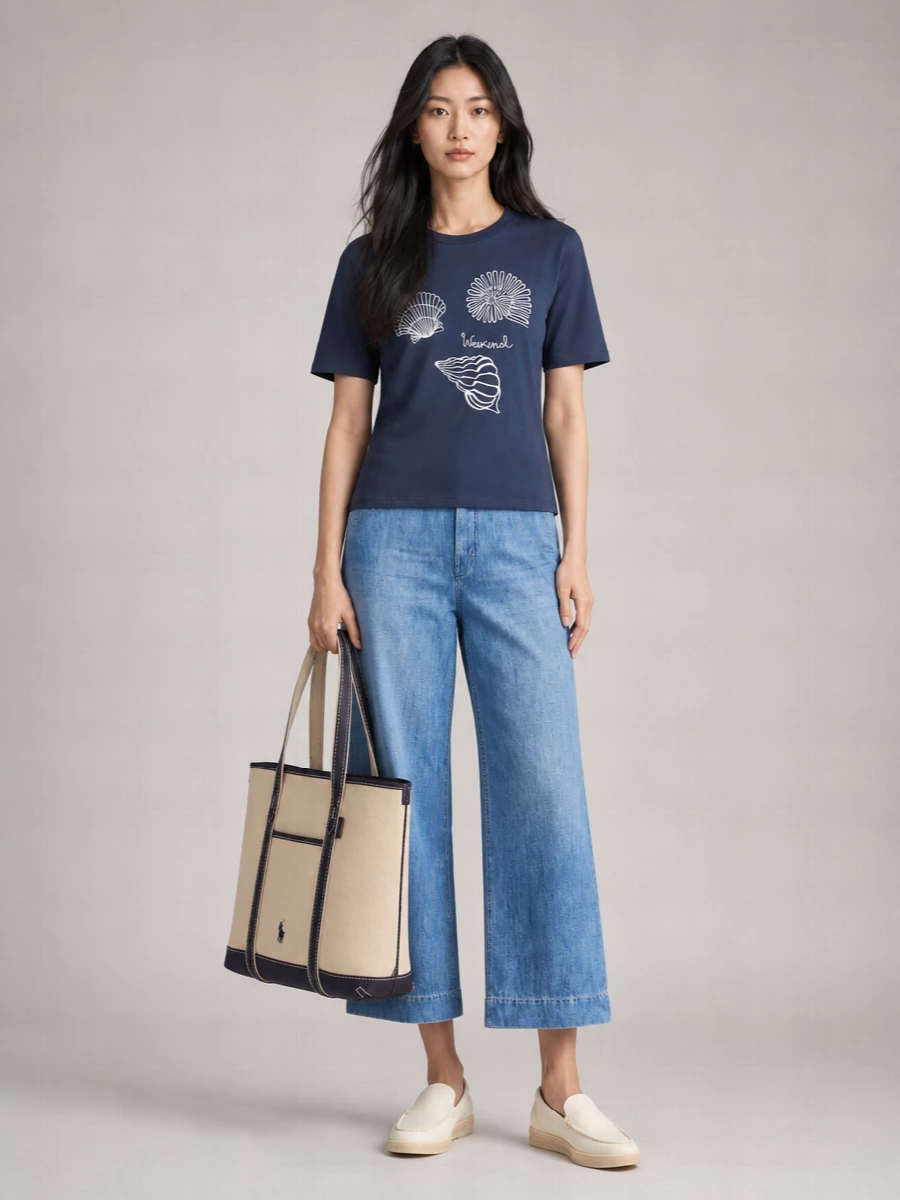 Weekend Max Mara Embroidered Cotton Jersey T-Shirt