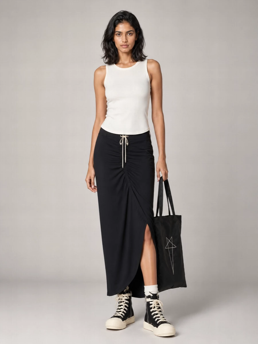Rick Owens Cotton Long-Sleeve Tank Top