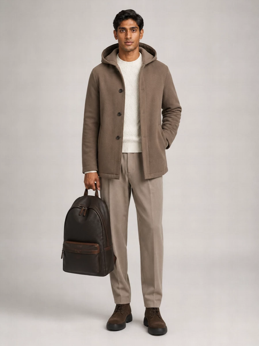 Santoni Leather Backpack