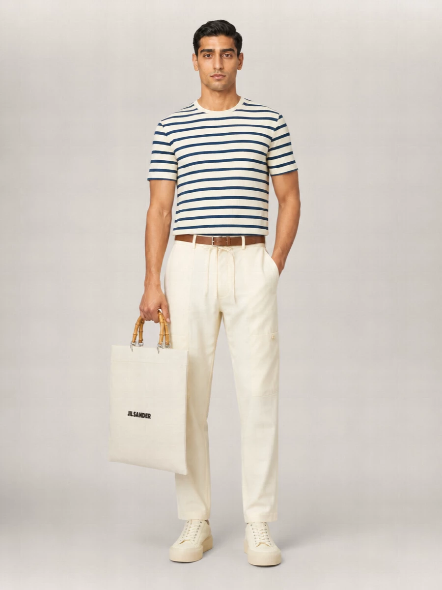 Jil Sander Embroidered Cotton T-Shirt