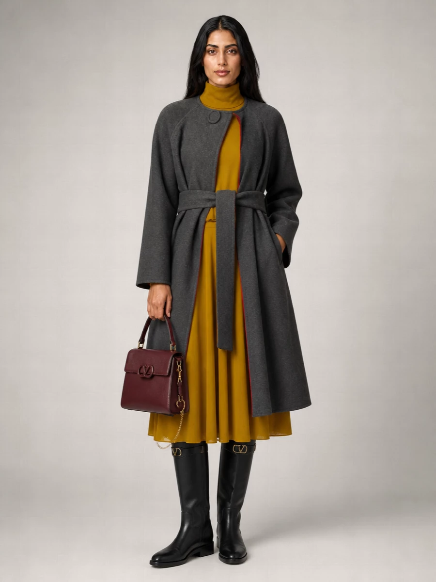 Valentino Garavani Cashmere-Blend Belted Single-Breasted Jacket