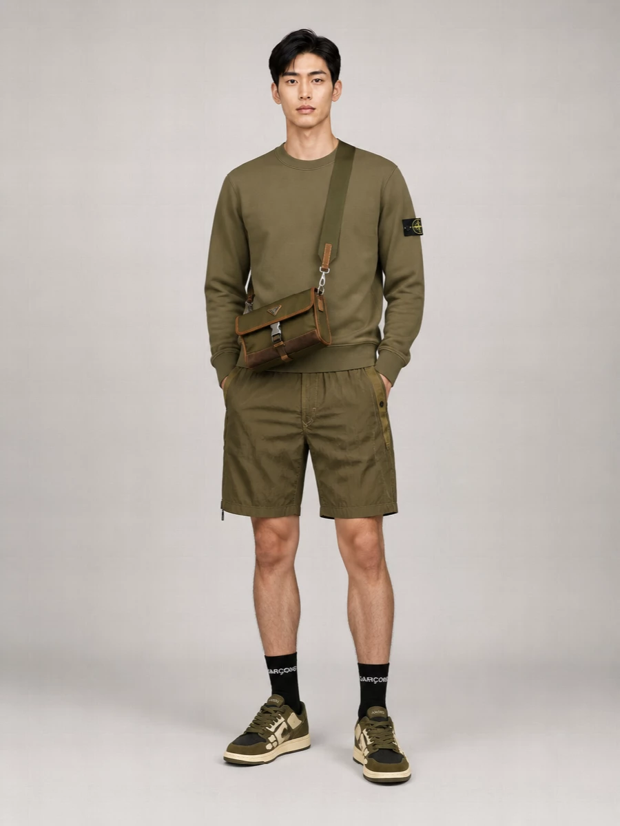 Stone Island Nylon Cargo Shorts