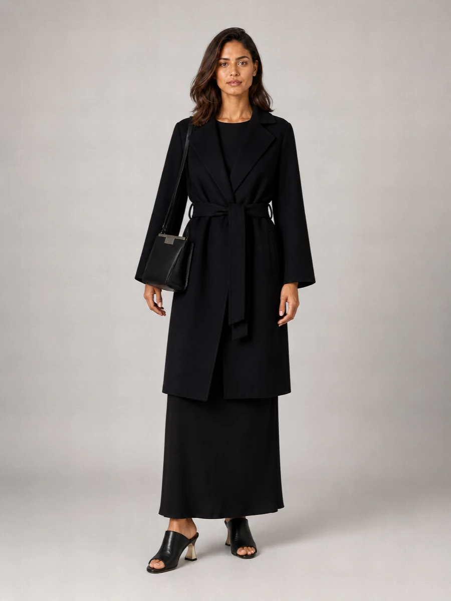 S Max Mara Wool Single-Breasted Coat