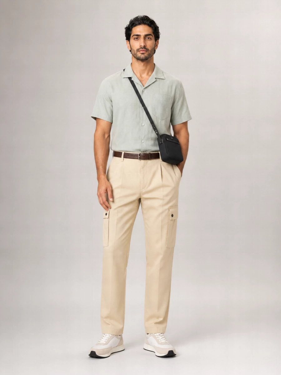 Hugo Cotton Cargo Trousers