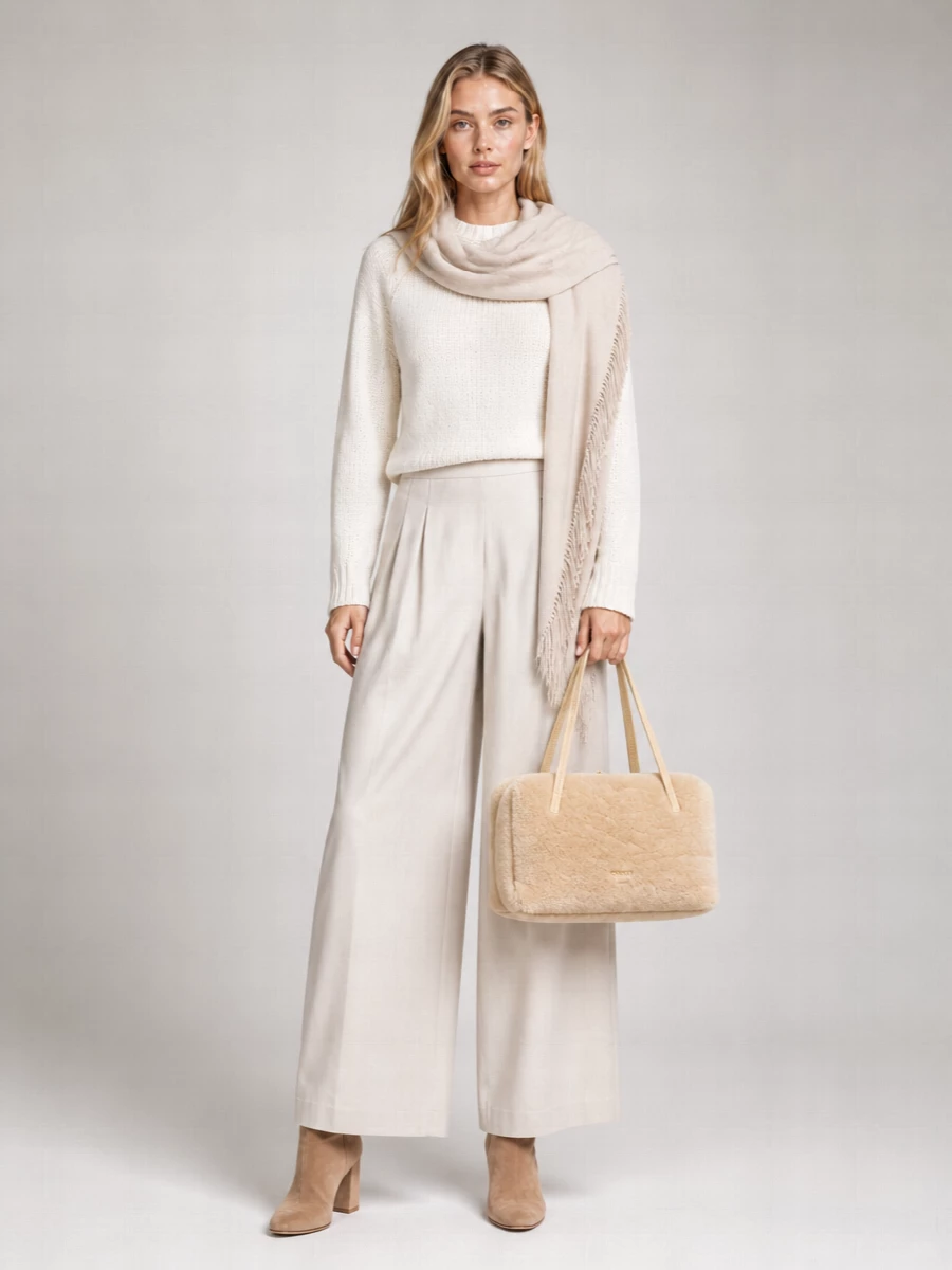 Fabiana Filippi Cashmere Silk Wool Striped Sequin-Embellished Ribbed Crew-Neck Long-Sleeve Sweater