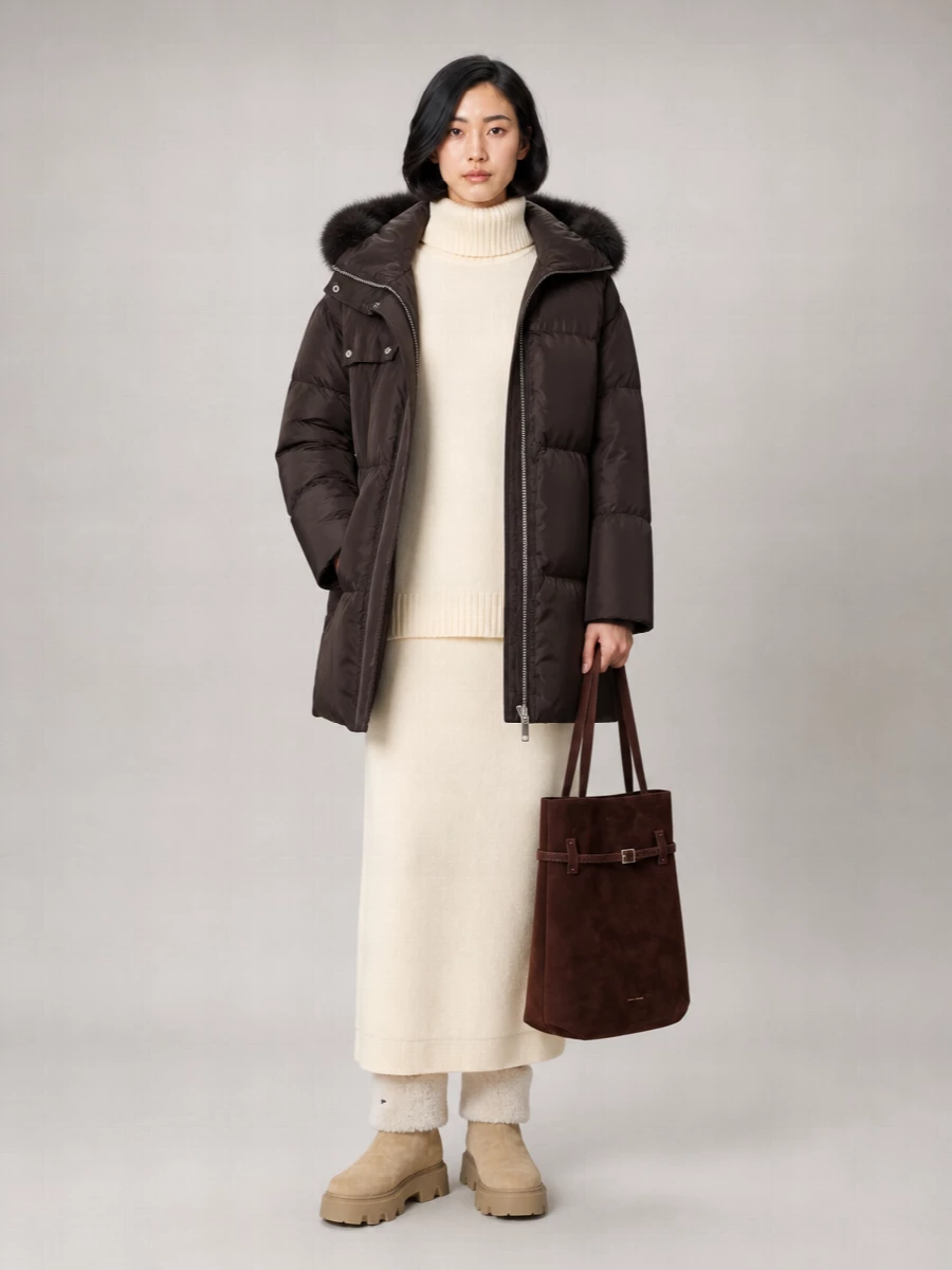 Manu Atelier Everyday Suede Shoulder Bag