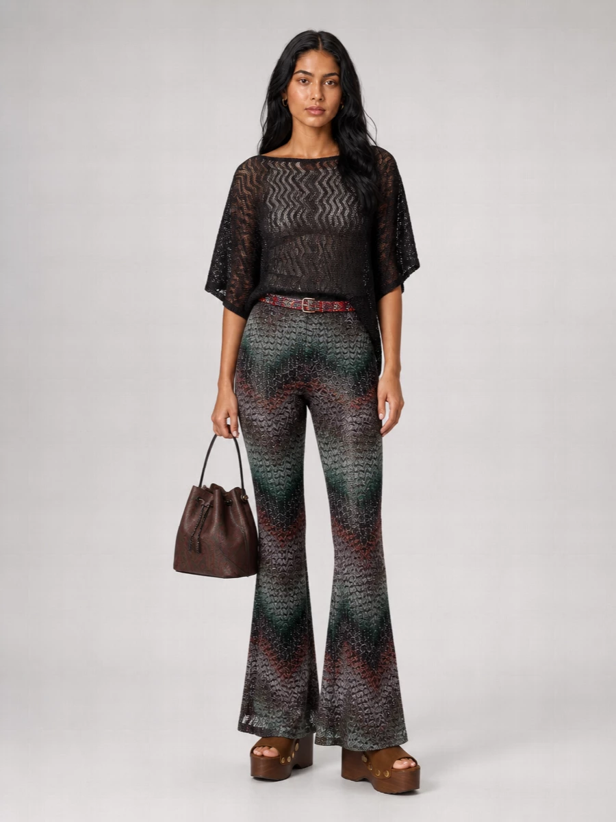 Missoni Embroidered Flared Trousers