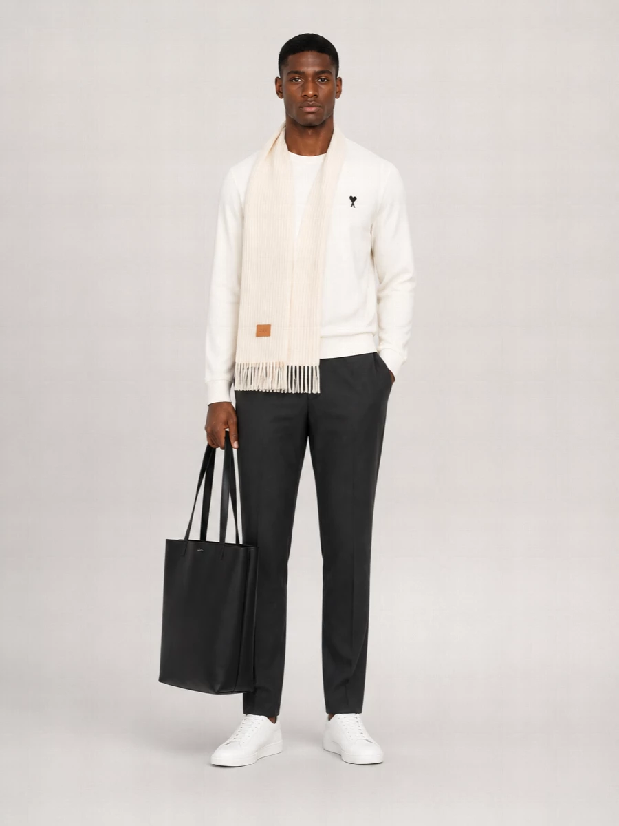 Ami Paris Cotton Long-Sleeve T-Shirt