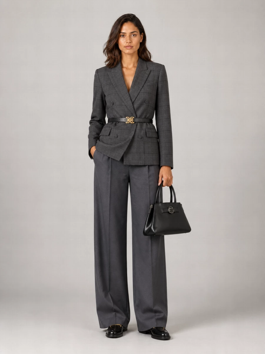 Kenzo Virgin Wool Straight-Leg Tailored Trousers