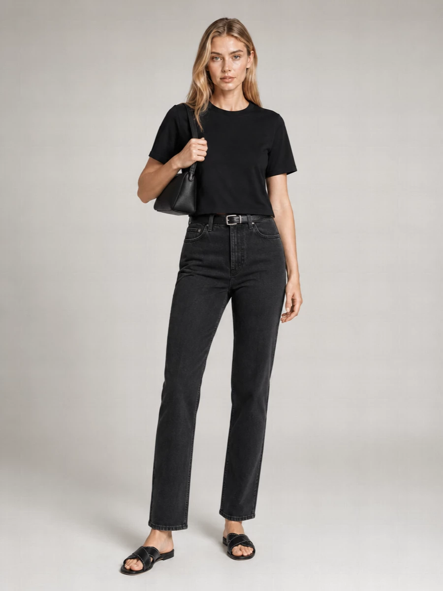Loulou Studio Supima Cotton Relaxed-Fit Crewneck T-Shirt