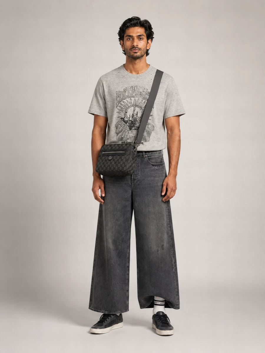 Golden Goose Cotton Vintage-Effect Printed Regular-Fit T-Shirt