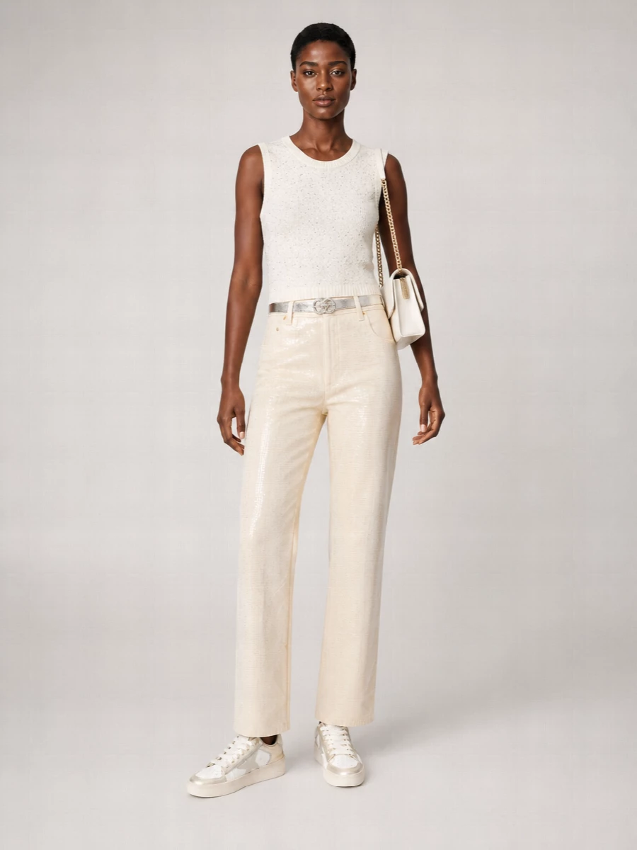 Golden Goose Sequinned Straight-Leg Trousers