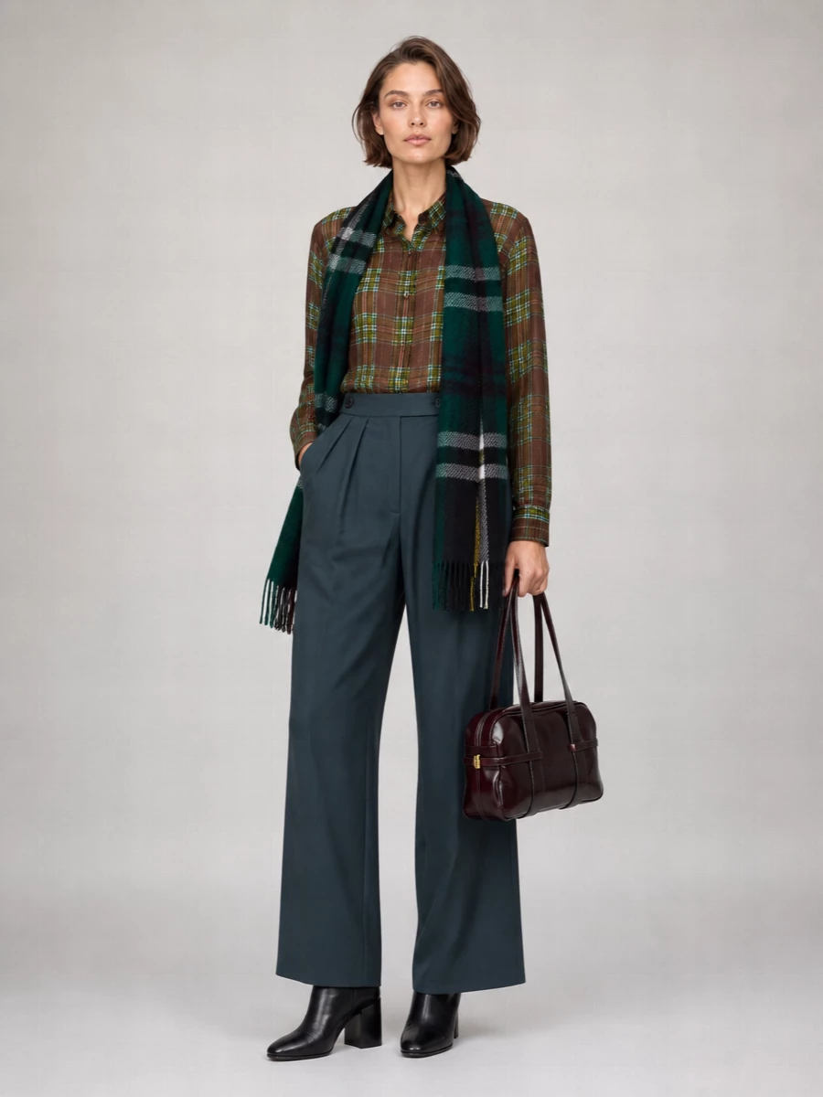 Burberry Cashmere Checked Scarf