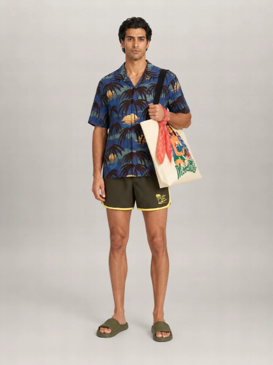 Drôle De Monsieur Embroidered Swim Shorts