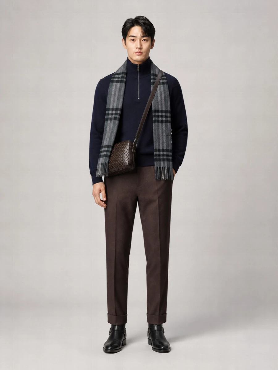 Burberry Cashmere Ribbed Turtleneck Sweater